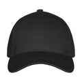 Black - Front - Clique Unisex Adult Classic Baseball Cap