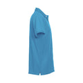 Turquoise - Side - Clique Mens Premium Stretch Polo Shirt