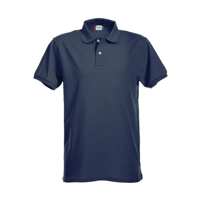 Dark Navy - Front - Clique Mens Premium Stretch Polo Shirt