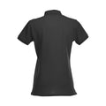 Black - Back - Clique Womens-Ladies Premium Stretch Polo Shirt