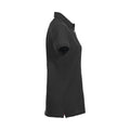 Black - Side - Clique Womens-Ladies Premium Stretch Polo Shirt