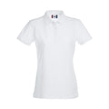 White - Front - Clique Womens-Ladies Premium Stretch Polo Shirt