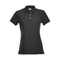 Black - Front - Clique Womens-Ladies Premium Stretch Polo Shirt