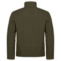 Fog Green - Back - Clique Mens Padded Soft Shell Jacket