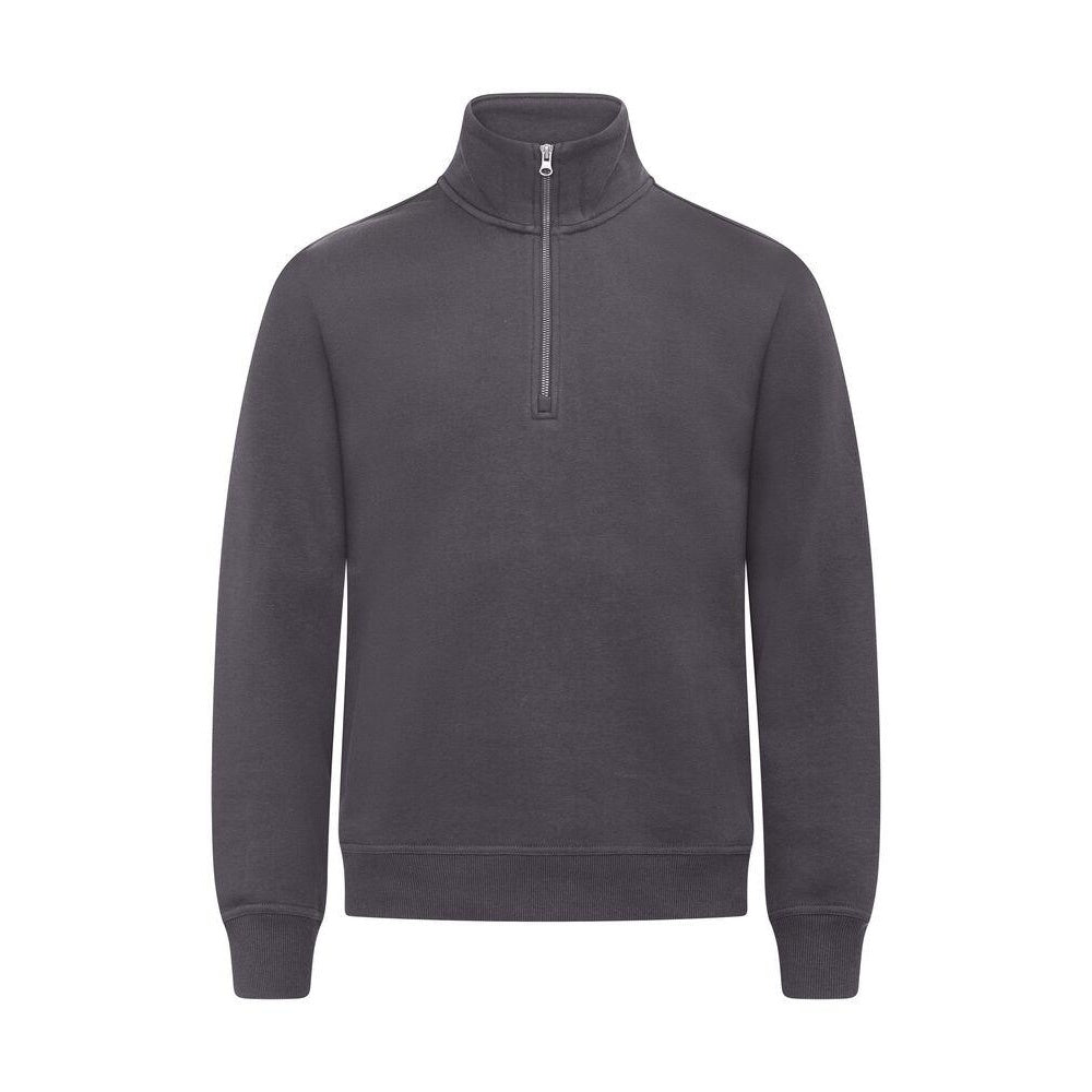 Metal Grey - Front - Clique Unisex Adult Miami Quarter Zip Pullover