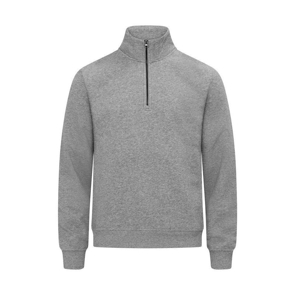 Grey Melange - Front - Clique Unisex Adult Miami Quarter Zip Pullover