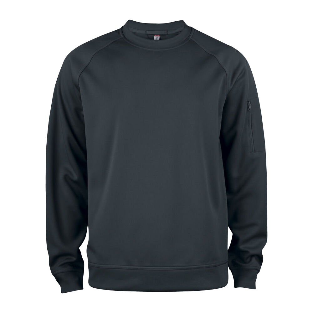 Black - Front - Clique Unisex Adult Basic Active Sweatshirt
