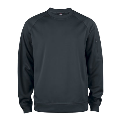 Black - Front - Clique Unisex Adult Basic Active Sweatshirt