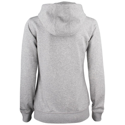 Grey Melange - Back - Clique Womens-Ladies Premium Full Zip Hoodie