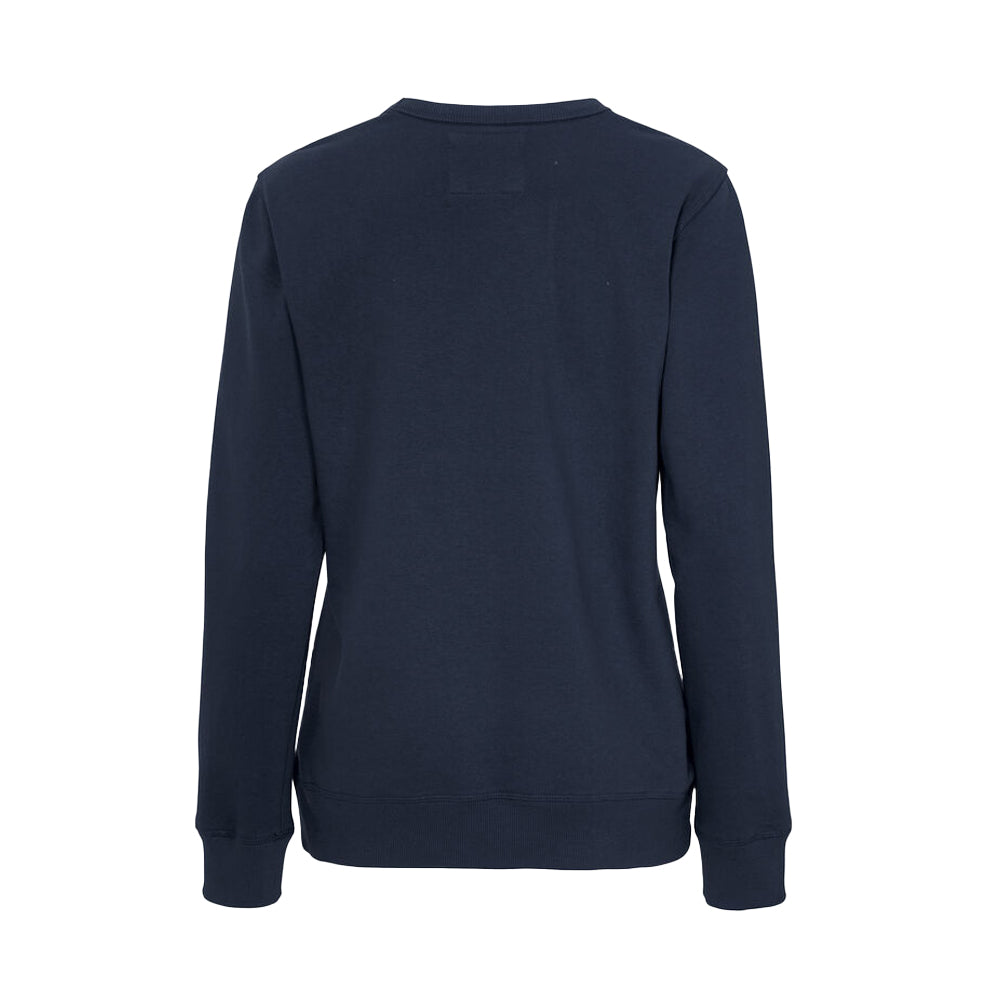Navy - Back - Cottover Womens-Ladies Crew Neck Sweatshirt