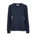Navy - Pack Shot - Cottover Womens-Ladies Crew Neck Sweatshirt