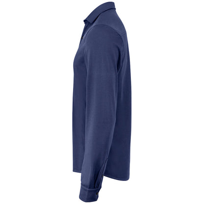 Dark Navy - Side - Cutter & Buck Mens Advantage Shirt