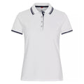 White - Front - Clique Womens-Ladies Astoria Polo Shirt