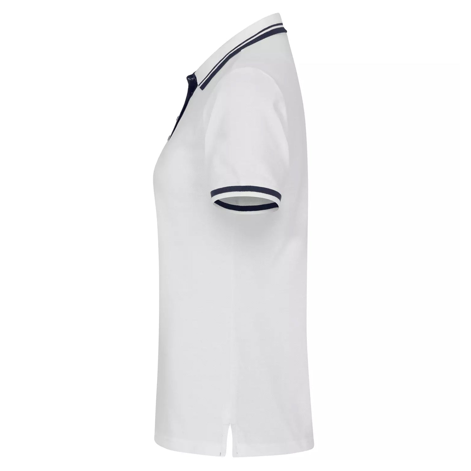 White - Side - Clique Womens-Ladies Astoria Polo Shirt