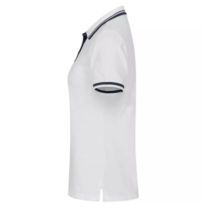 White - Side - Clique Womens-Ladies Astoria Polo Shirt
