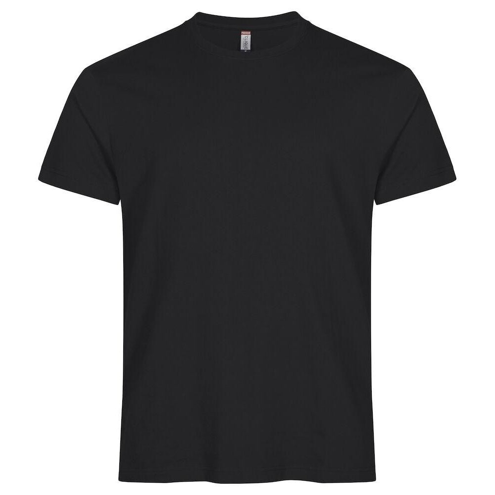 Black - Front - Clique Mens Premium Long T-Shirt