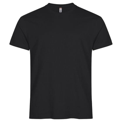 Black - Front - Clique Mens Premium Long T-Shirt