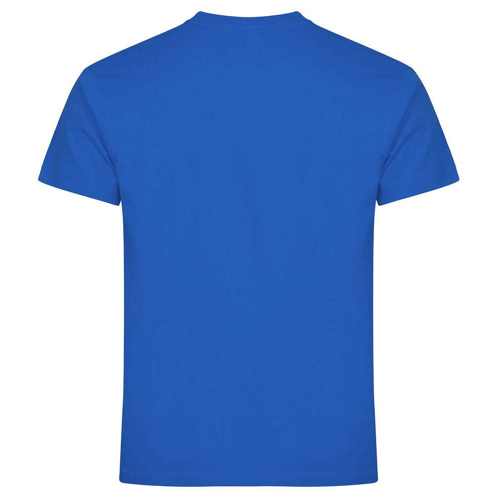 Blue - Back - Clique Mens Premium Long T-Shirt