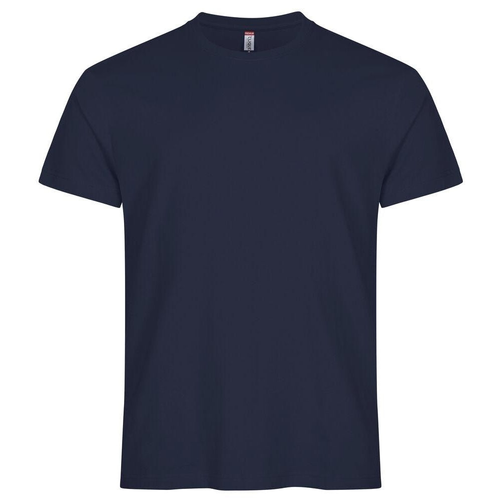 Navy - Front - Clique Mens Premium Long T-Shirt
