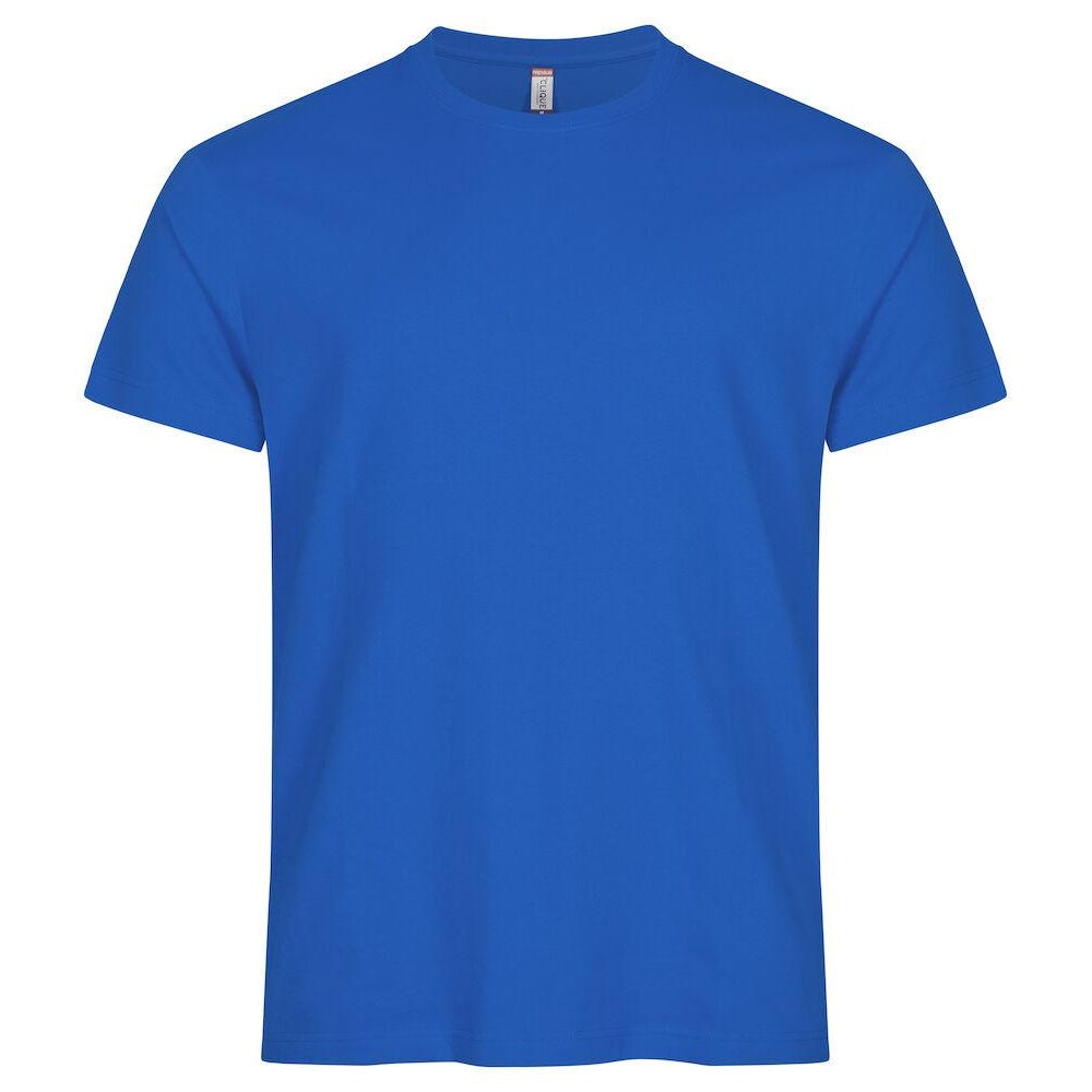 Blue - Front - Clique Mens Premium Long T-Shirt