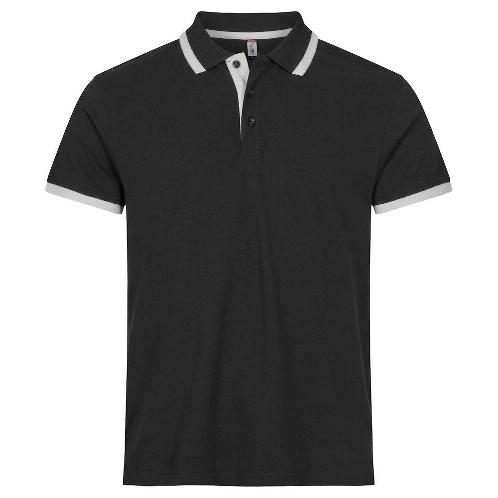 Black - Front - Clique Mens Austin Polo Shirt