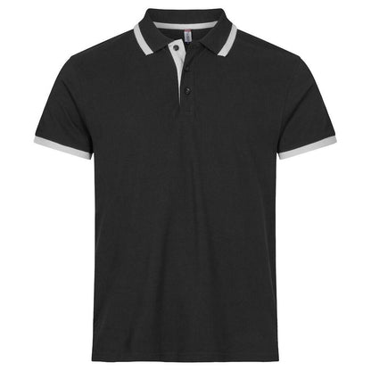 Black - Front - Clique Mens Austin Polo Shirt