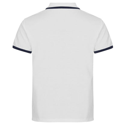 White - Back - Clique Mens Austin Polo Shirt