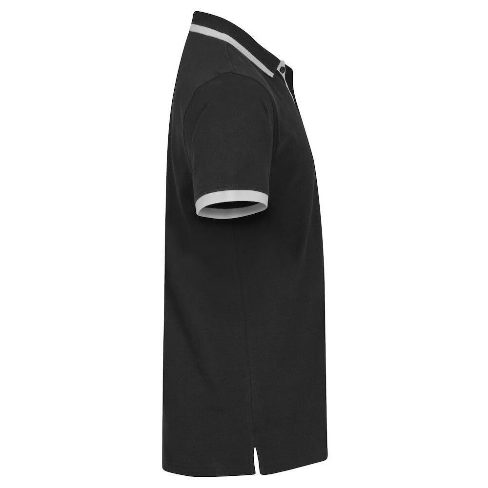 Black - Side - Clique Mens Austin Polo Shirt