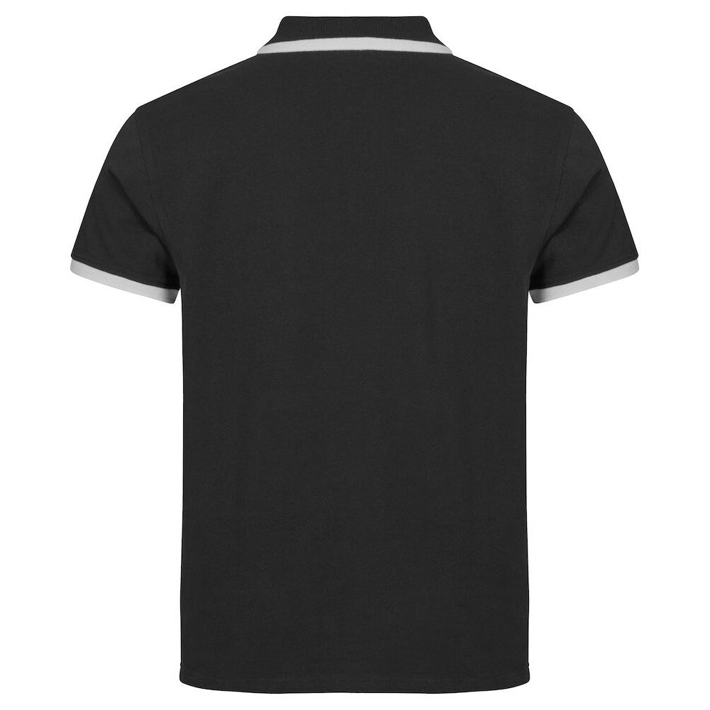 Black - Back - Clique Mens Austin Polo Shirt
