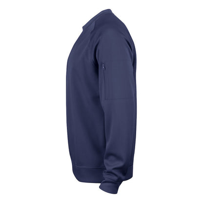 Dark Navy - Lifestyle - Clique Unisex Adult Basic Round Neck Active Sweatshirt