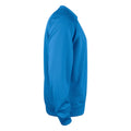 Royal Blue - Side - Clique Unisex Adult Basic Round Neck Active Sweatshirt