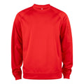 Red - Front - Clique Unisex Adult Basic Round Neck Active Sweatshirt