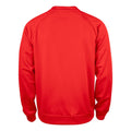 Red - Back - Clique Unisex Adult Basic Round Neck Active Sweatshirt