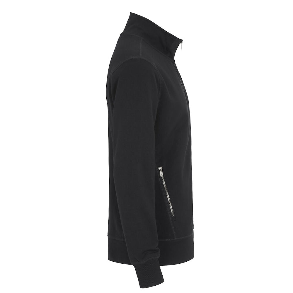 Black - Side - Cottover Mens French Terry Full Zip Jacket