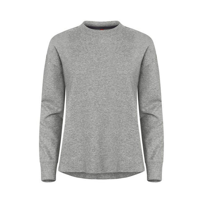Grey Melange - Front - Clique Womens-Ladies Miami Pro Round Neck Sweatshirt