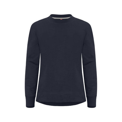 Dark Navy - Front - Clique Womens-Ladies Miami Pro Round Neck Sweatshirt
