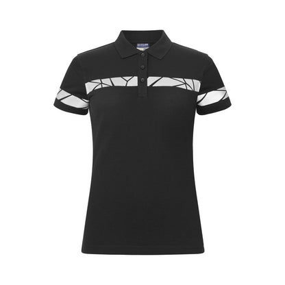 Black - Front - Projob Womens-Ladies Progression Pique Polo Shirt