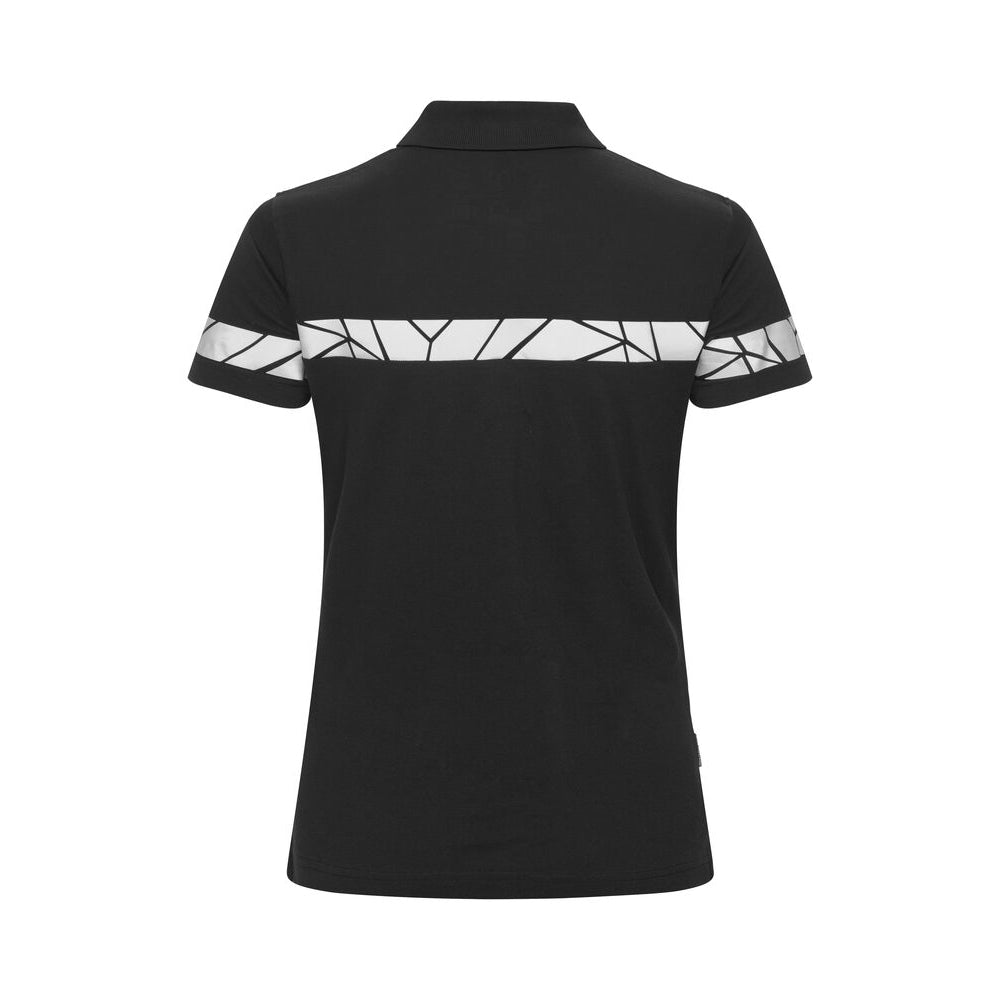 Black - Back - Projob Womens-Ladies Progression Pique Polo Shirt