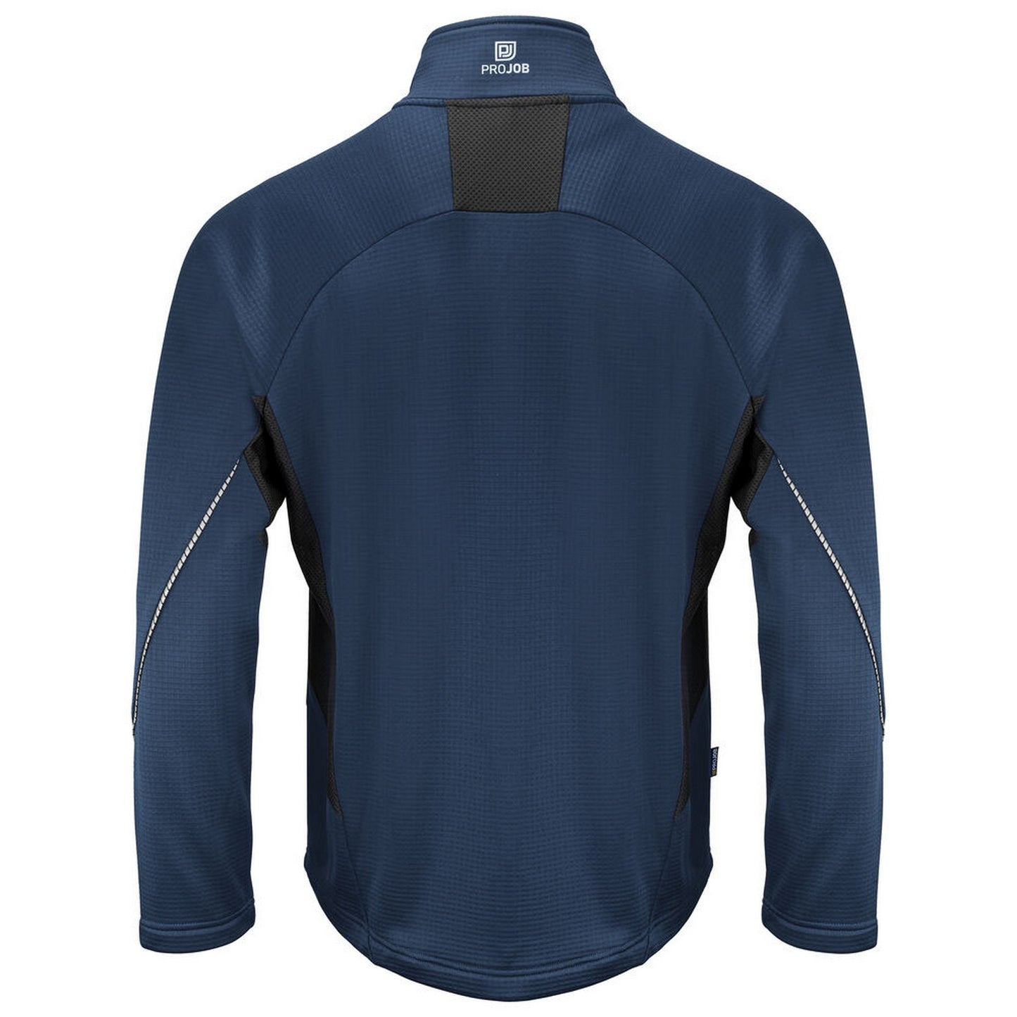 Navy - Back - Projob Mens Microfleece Jacket
