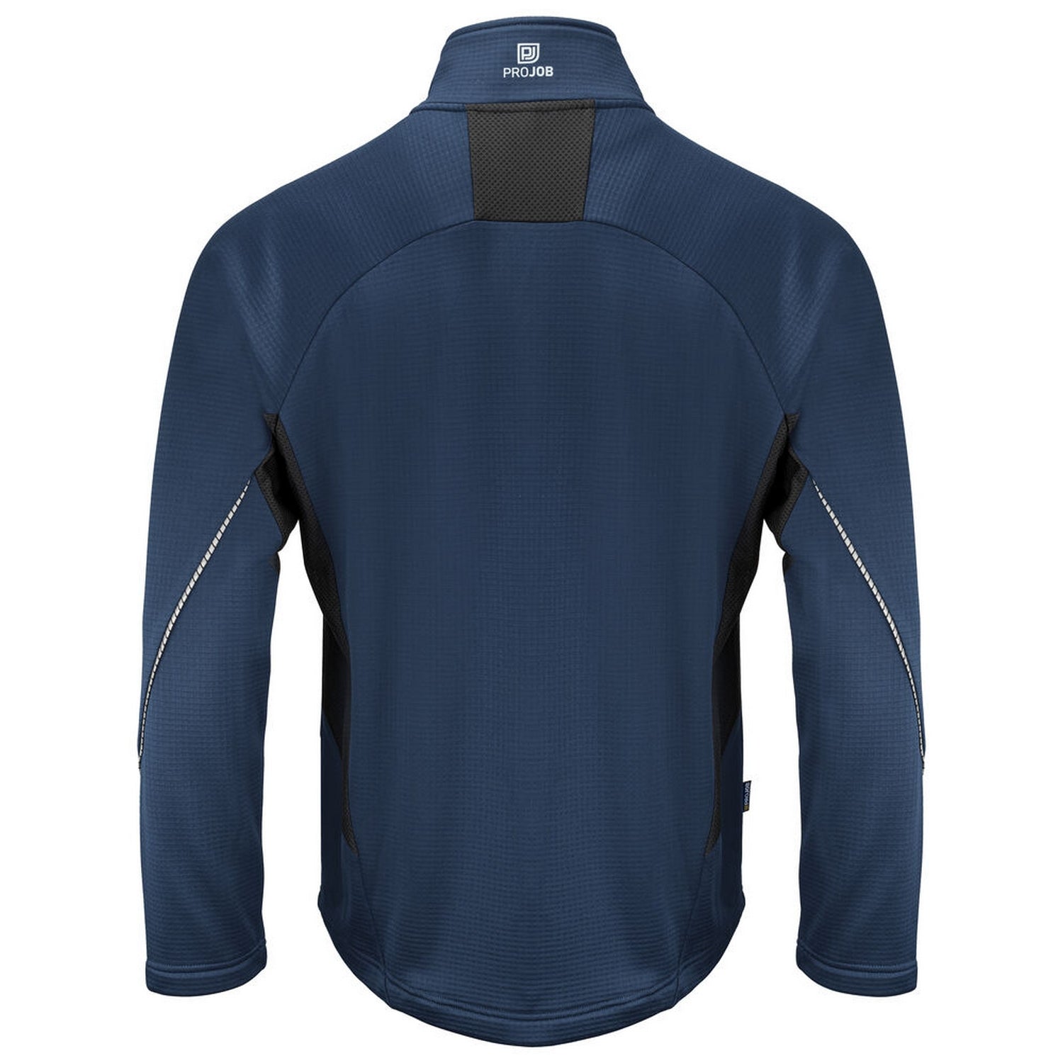 Navy - Back - Projob Mens Microfleece Jacket