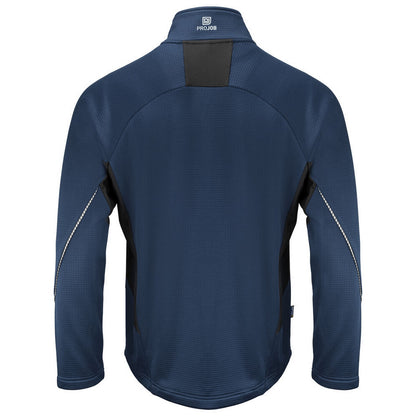Navy - Back - Projob Mens Microfleece Jacket
