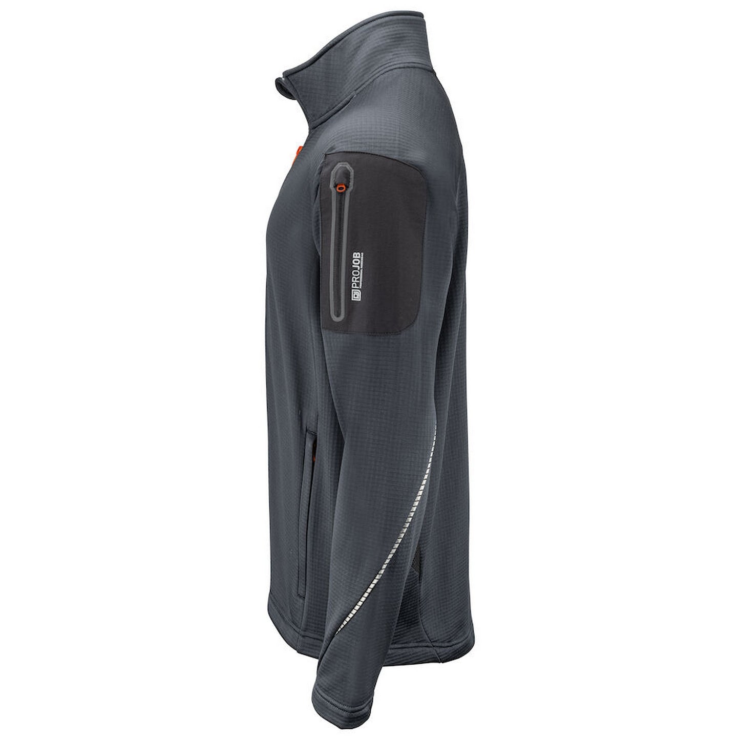 Grey - Lifestyle - Projob Mens Microfleece Jacket