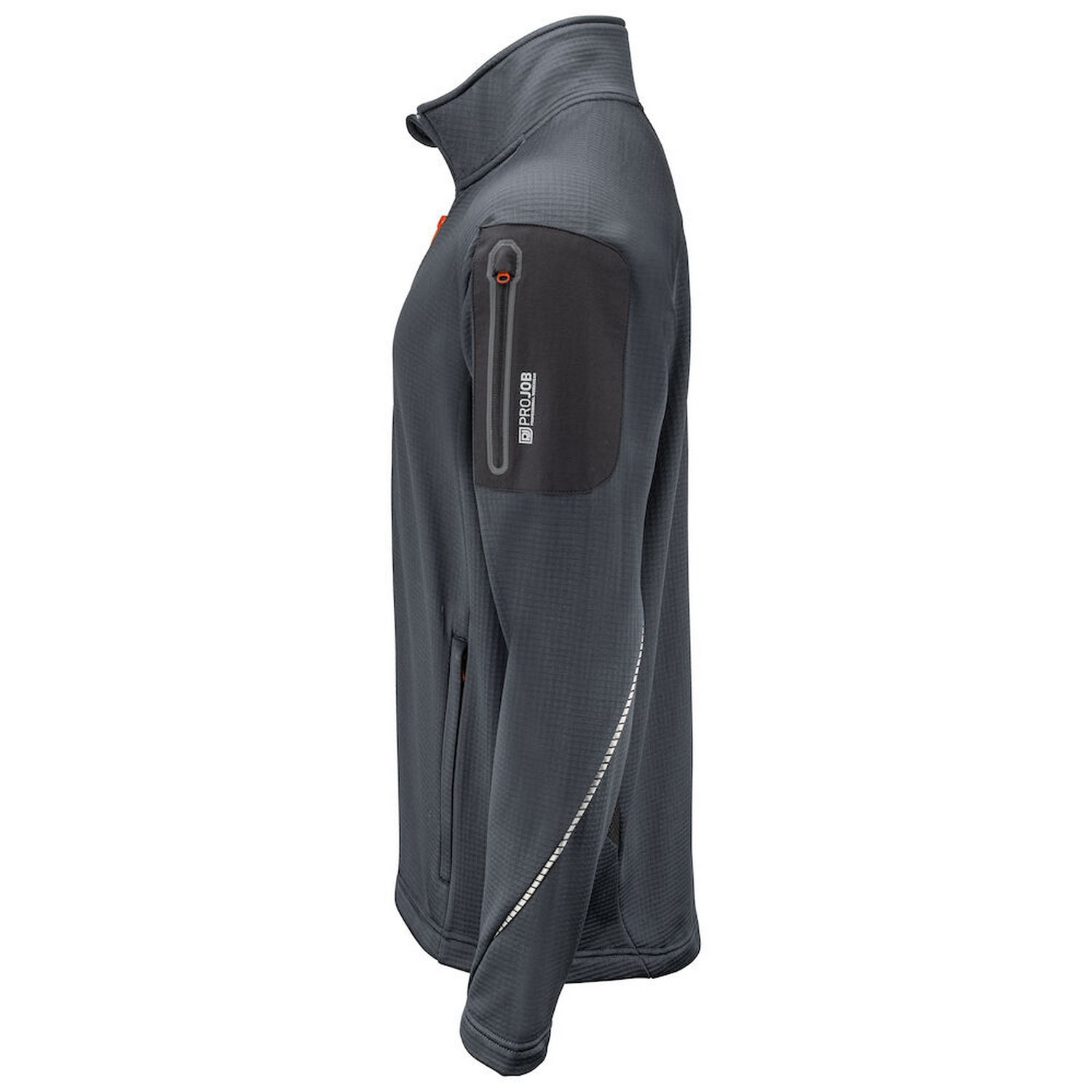 Grey - Lifestyle - Projob Mens Microfleece Jacket