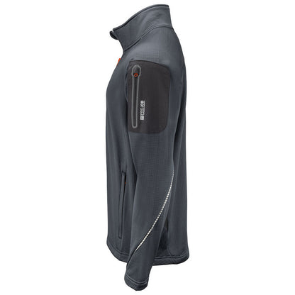 Grey - Lifestyle - Projob Mens Microfleece Jacket