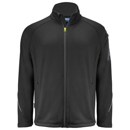 Black - Front - Projob Mens Microfleece Jacket