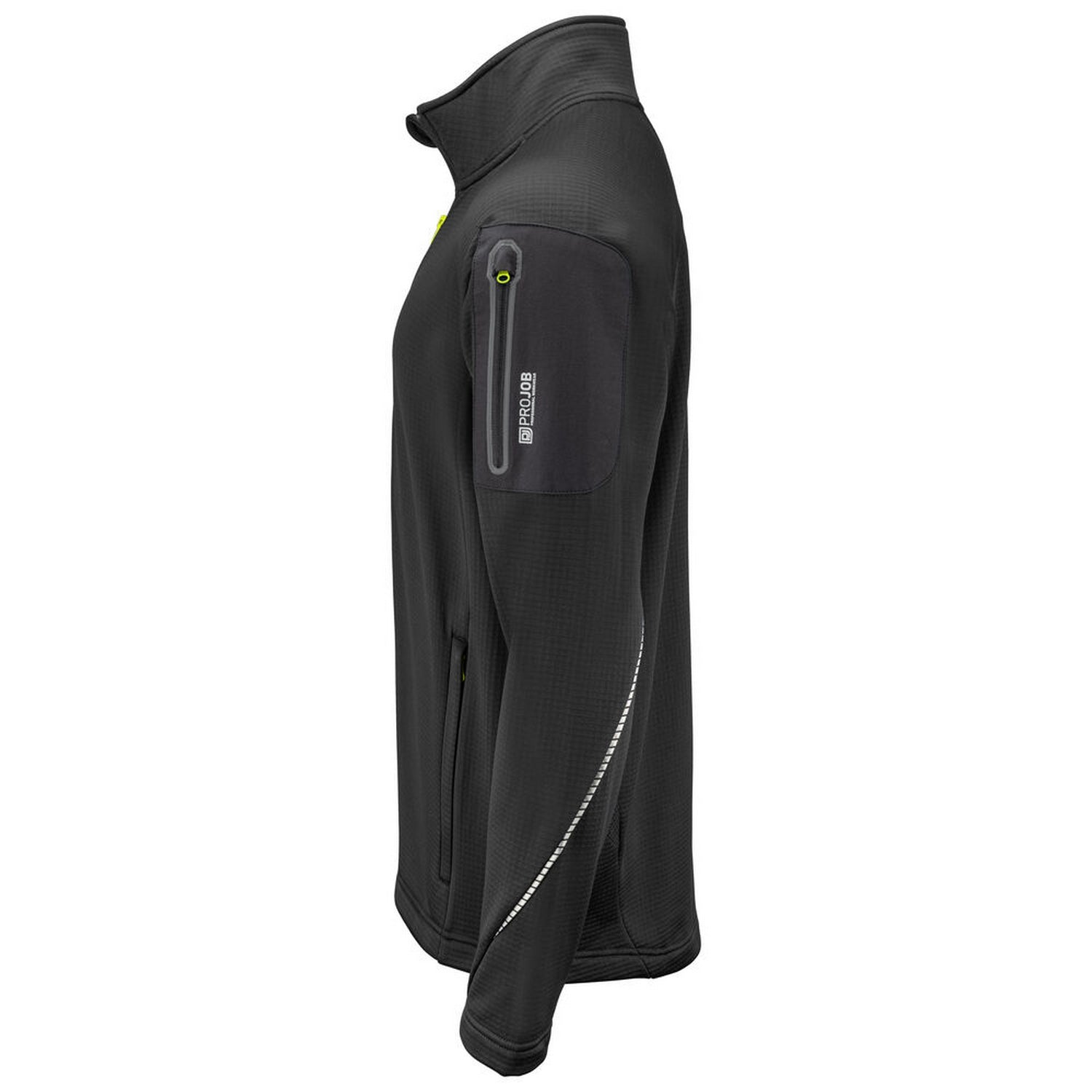 Black - Lifestyle - Projob Mens Microfleece Jacket