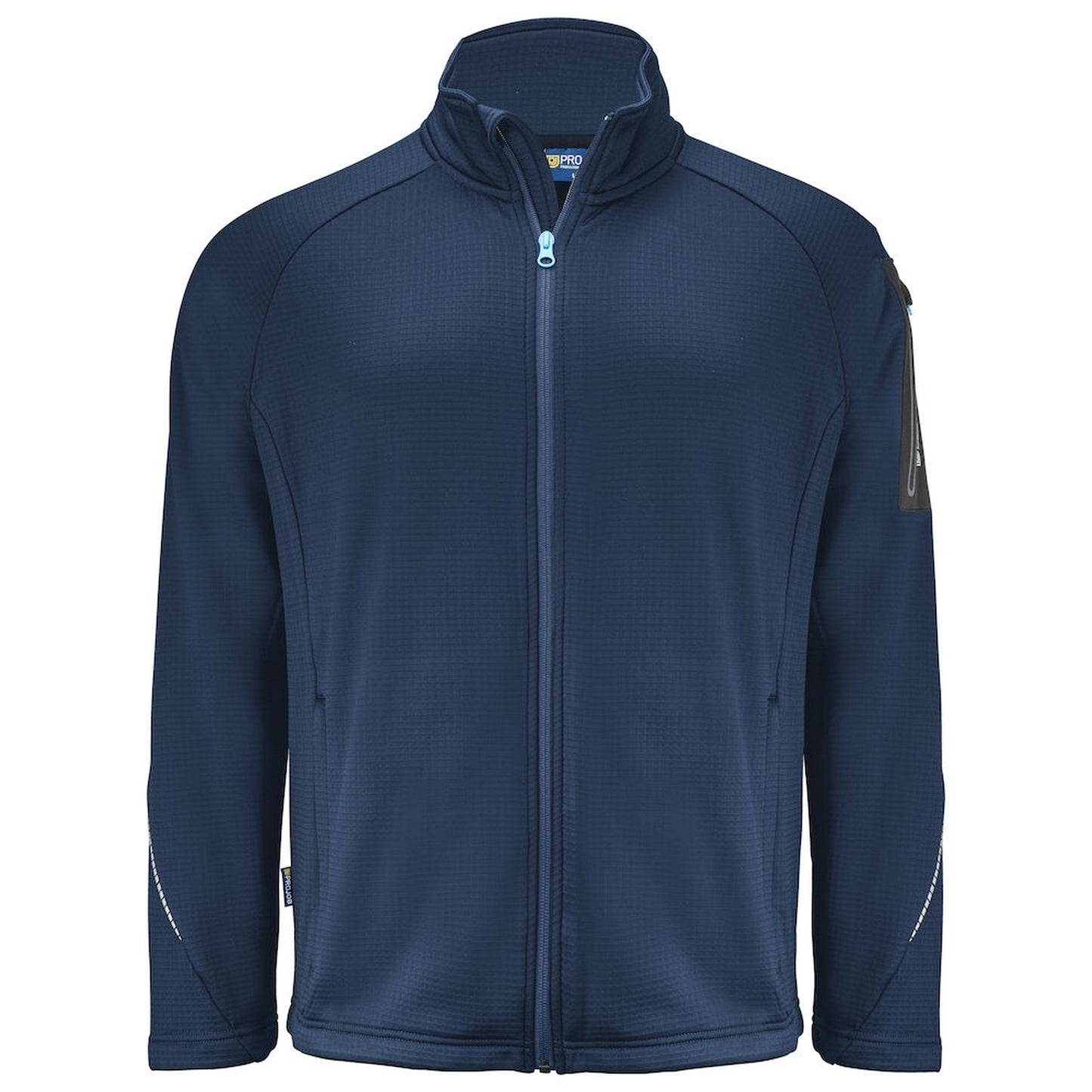 Navy - Front - Projob Mens Microfleece Jacket