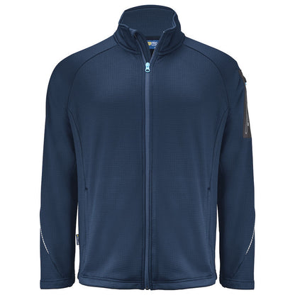 Navy - Front - Projob Mens Microfleece Jacket