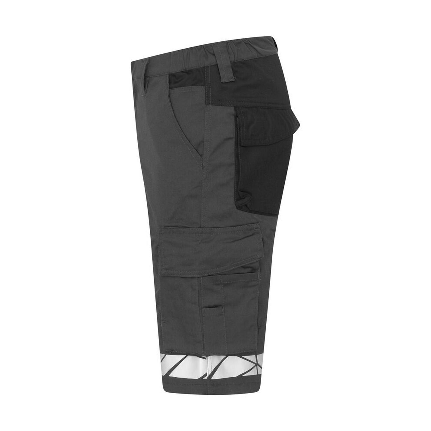 Grey-Black - Lifestyle - Projob Mens Progression Work Shorts