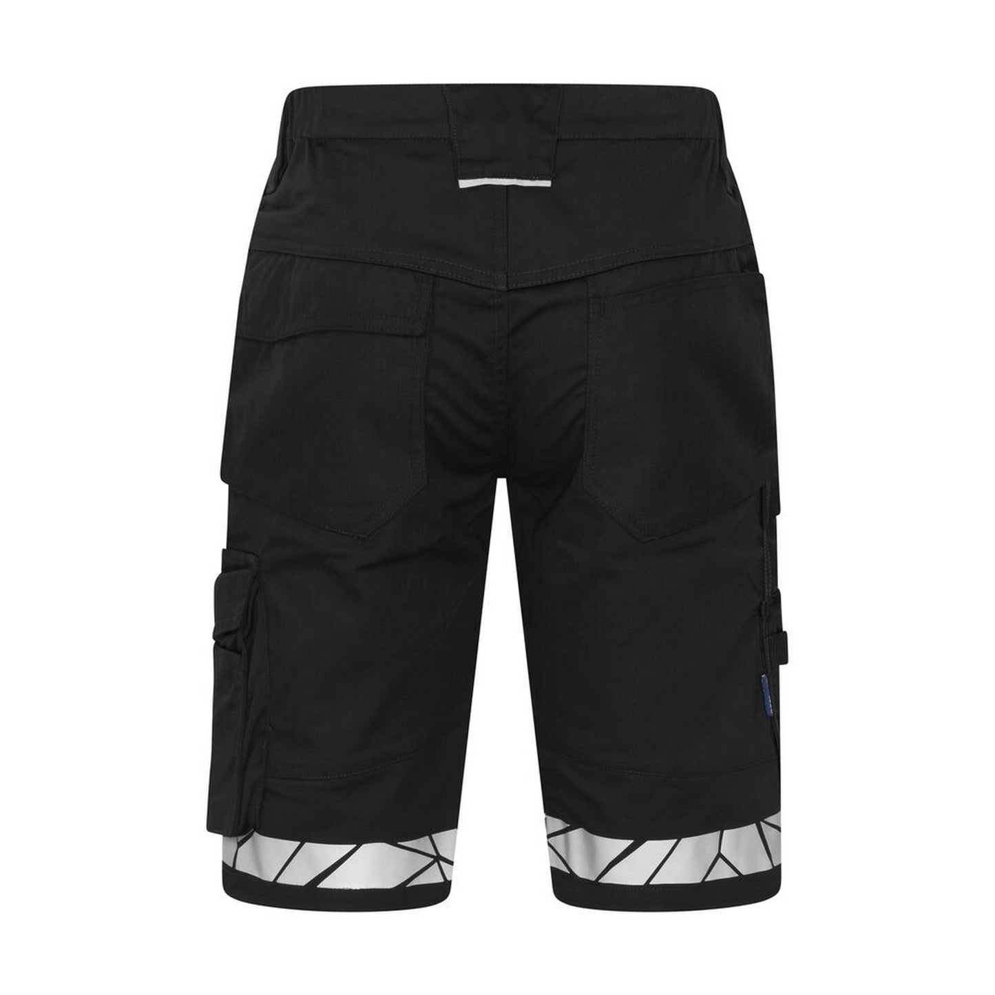 Black - Back - Projob Mens Progression Work Shorts